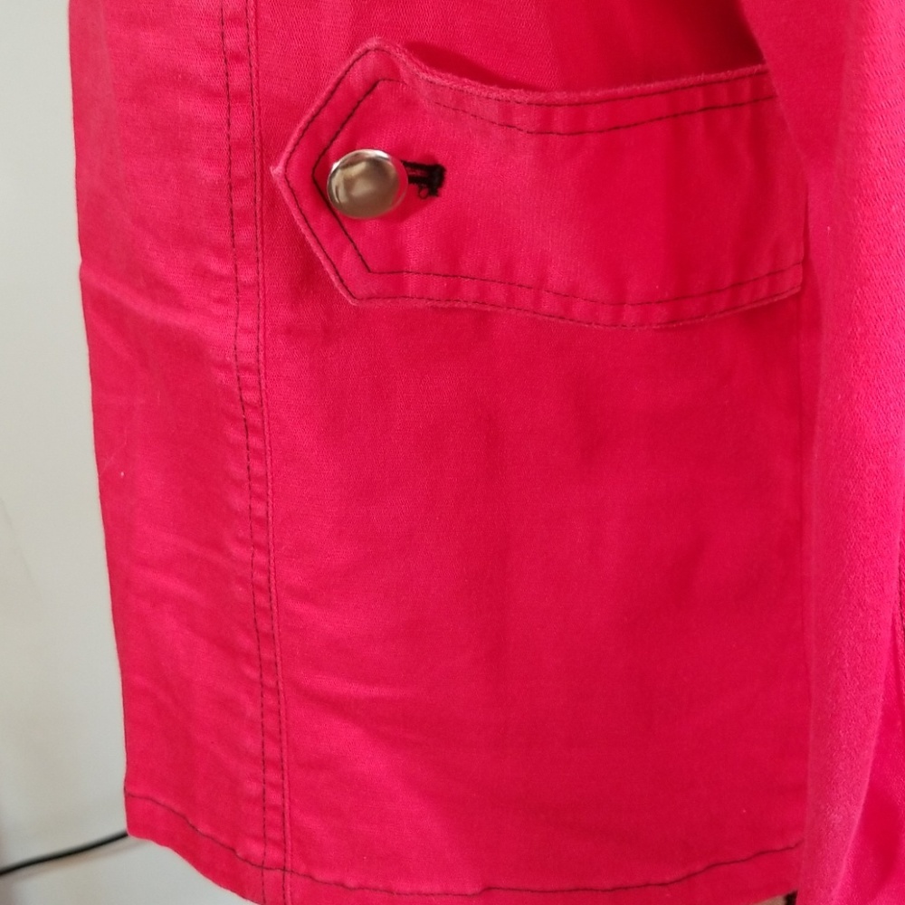 Ruby Cho Red Zippered Jacket. Size M - image 8
